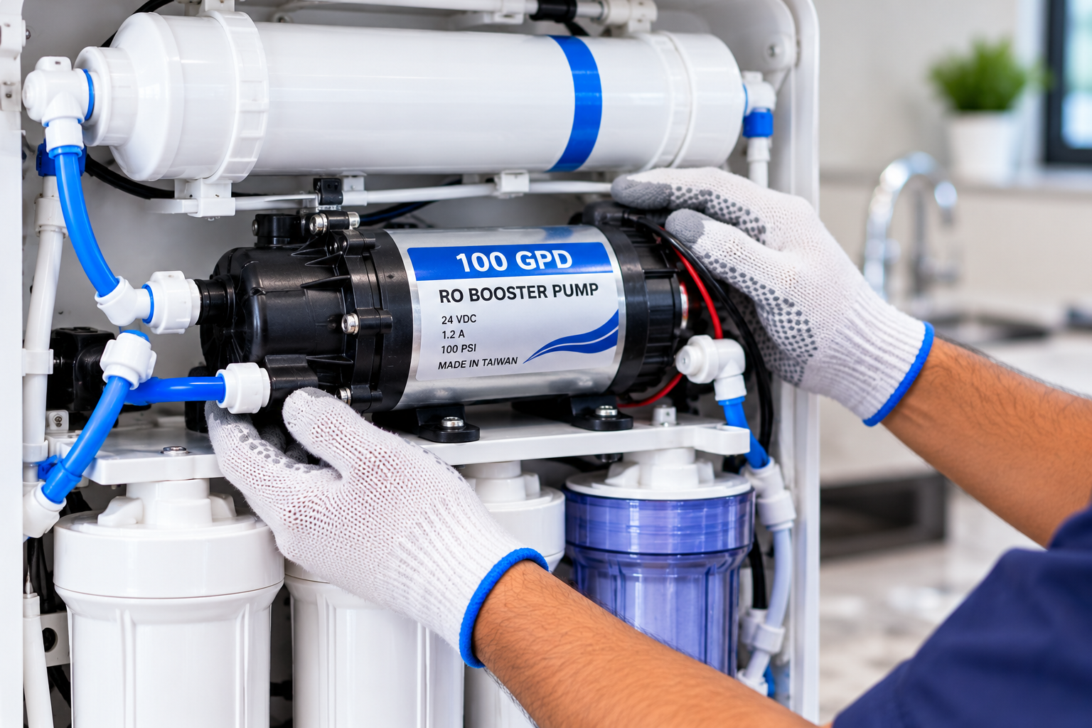 100 GPD RO Booster Pump Installation and Repair in Kharar
